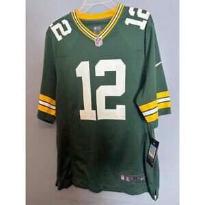 Nike NFL On Field Aaron Rodgers 12 Green Bay Packers Jersey Green Men’s Medium